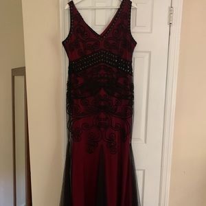 Mermaid-style cocktail dress